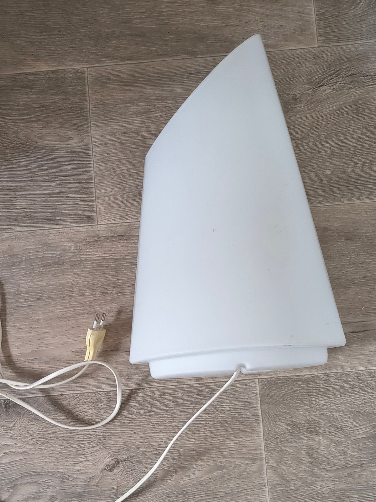 Italiaans design witte taflamp van Teo, Ophalen of Verzenden, Gebruikt, E27 (groot), Design