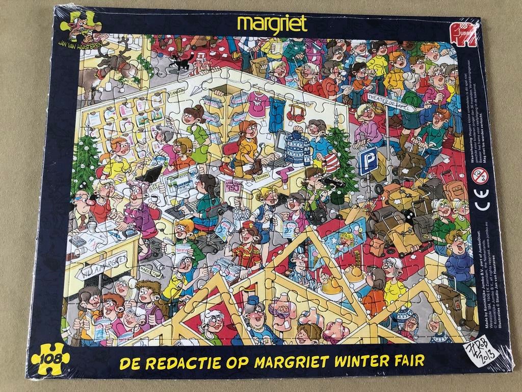 Jan van Haasteren Puzzel 108 stukjes Margriet Winterfair, Ophalen of Verzenden, Minder dan 500 stukjes, Nieuw, Legpuzzel