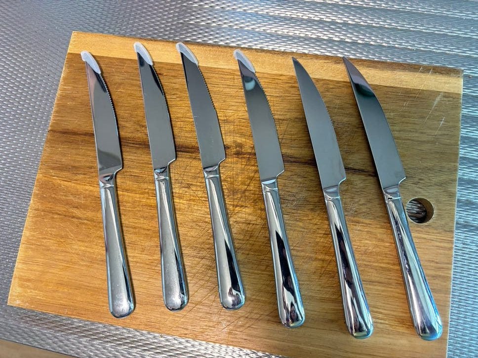 6 Royal van Kempen en Begeer vleesmessen, nieuwstaat, Ophalen