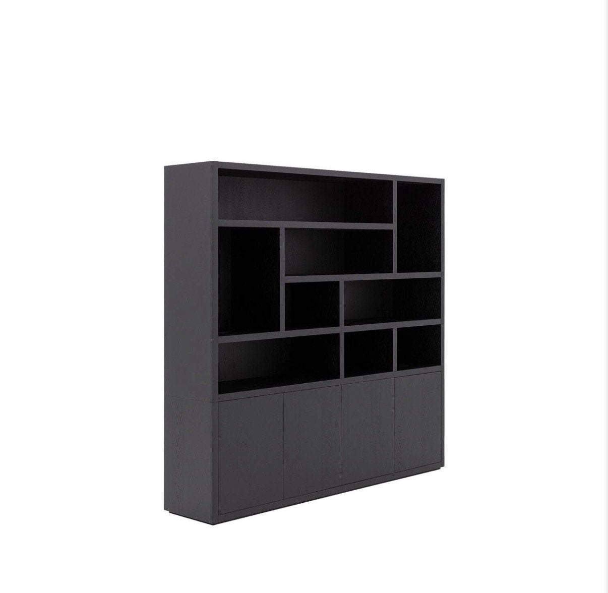 Buffetkast barcelona zwart eiken, Huis en Inrichting, Ophalen, 25 tot 50 cm, 200 cm of meer