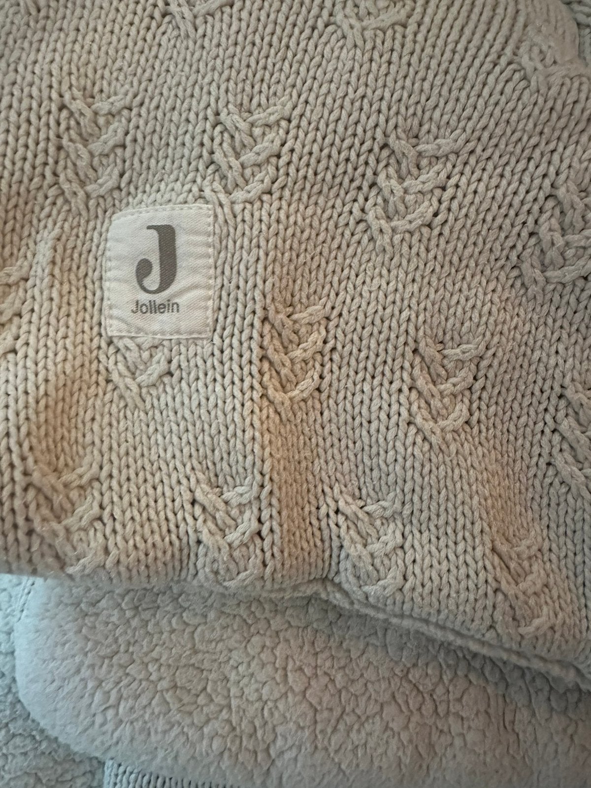 Jollein Boxkleed, Oatmeal, Teddy, Ophalen, Zo goed als nieuw, Kleed of Kussen