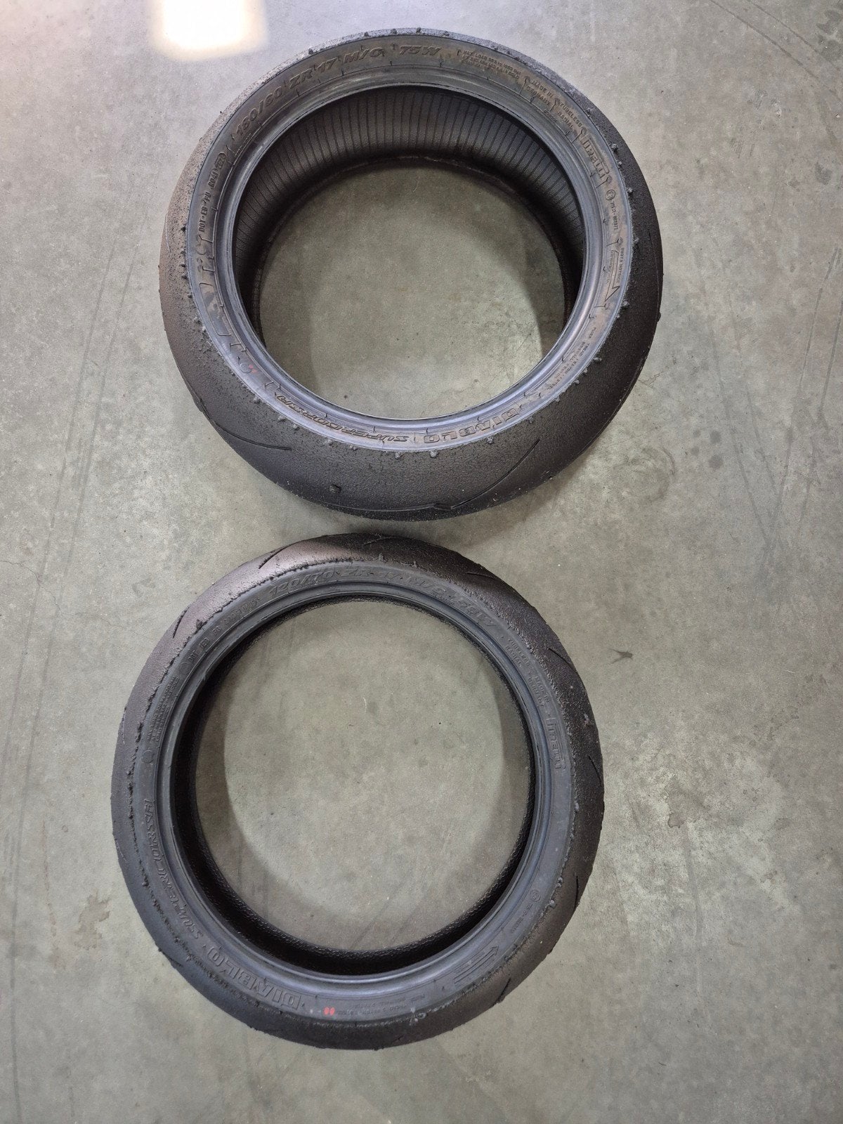 Set Pirelli Diablo Supercorsa SC, Ophalen, Gebruikt
