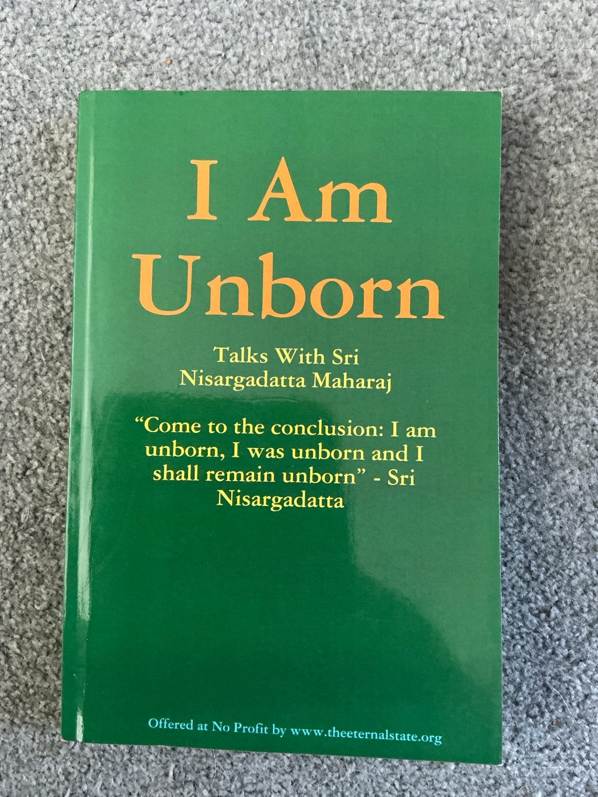 I Am Unborn - Talks With Sri Nisargadatta Maharaj, Ophalen of Verzenden, Zo goed als nieuw, Spiritualiteit algemeen, Achtergrond en Informatie