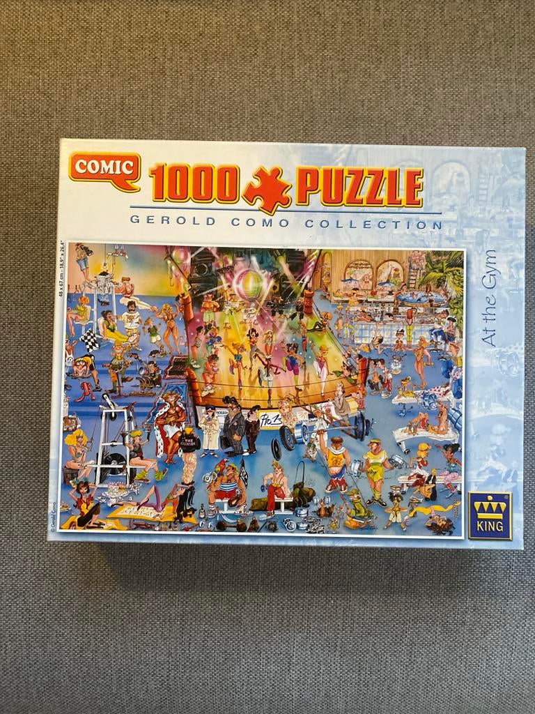 Comic 1000 stukjes puzzel Gerold Como Collection At the Gym, Ophalen, 500 t/m 1500 stukjes, Zo goed als nieuw, Legpuzzel