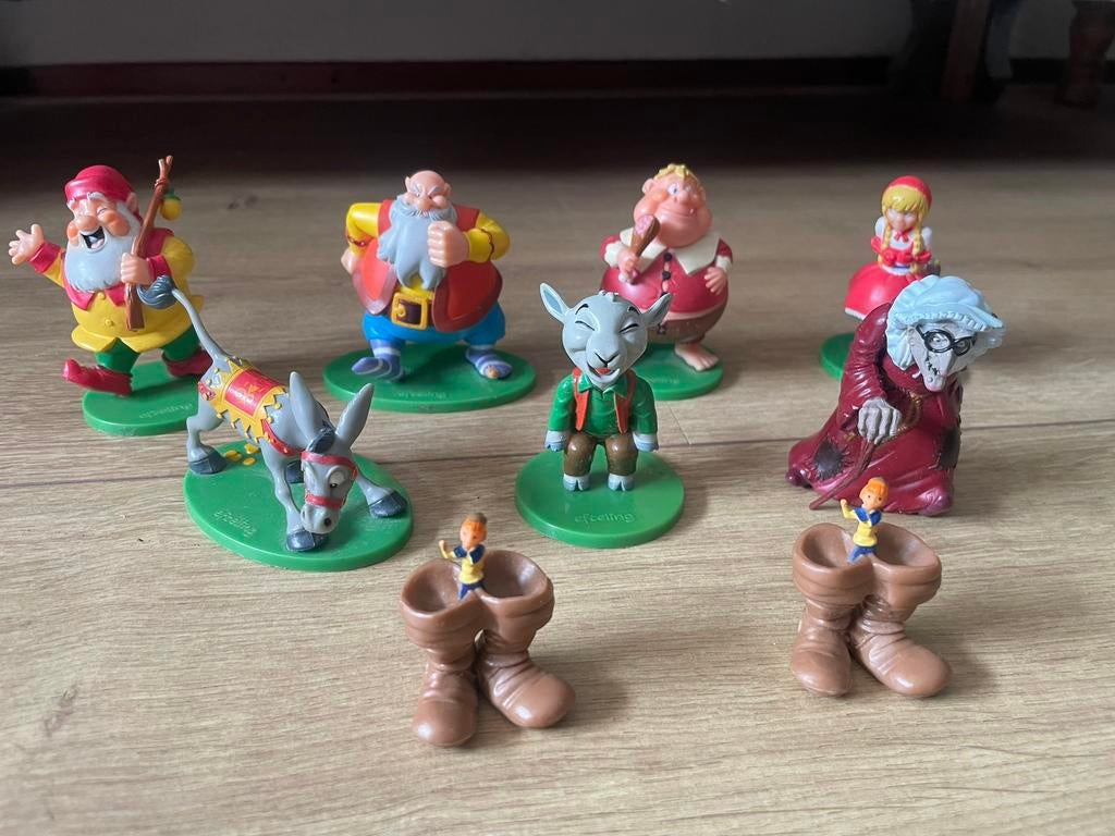 Efteling poppetjes figuurtjes 9 stuks, Ophalen of Verzenden, Zo goed als nieuw, Beeldje of Poppetje