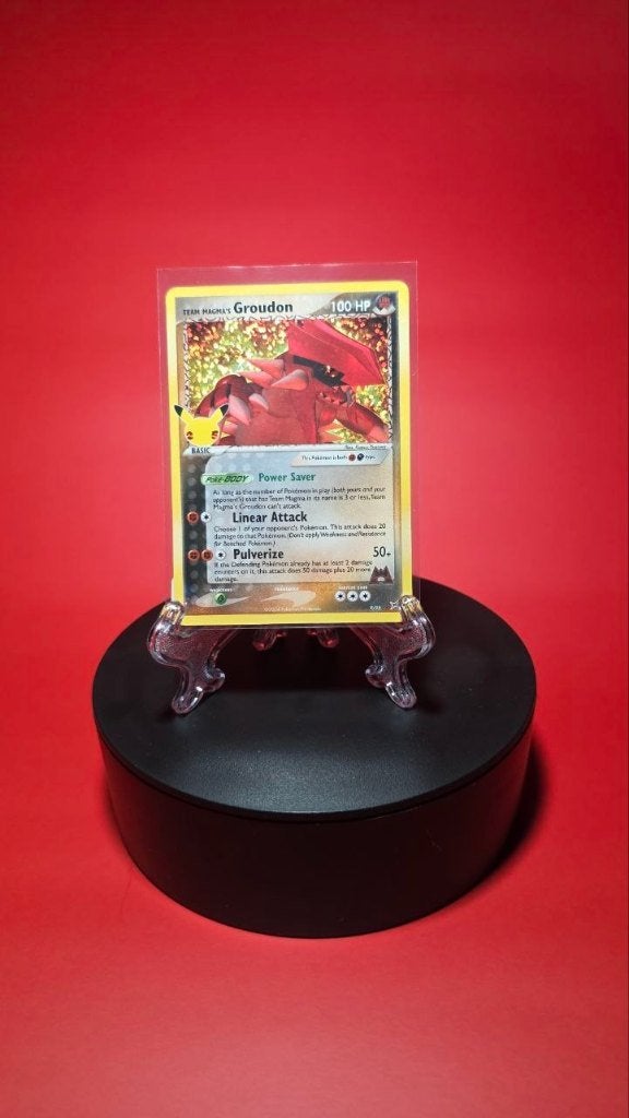 Team Magma's Groudon 9/95 - Celebrations, Verzenden, Zo goed als nieuw, Losse kaart, Foil