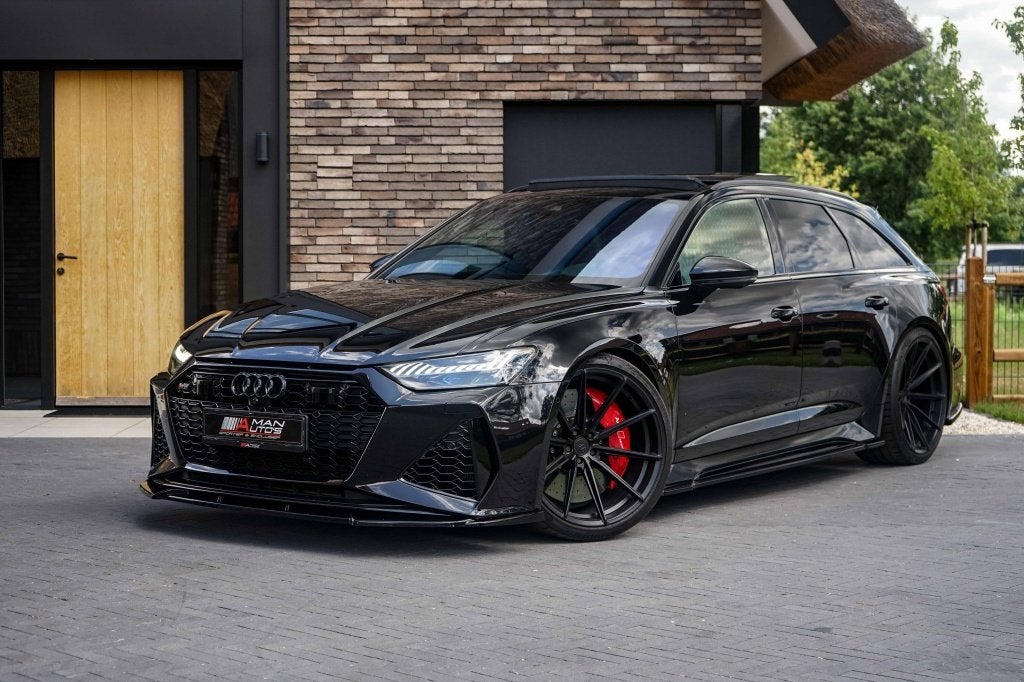 Audi RS6 Avant 4.0 TFSI Quattro Akrapovic/Eventuri/Wheelforc, Auto's, Audi, Automaat, Verwarming stoelen achter, 2175 kg, Gebruikt