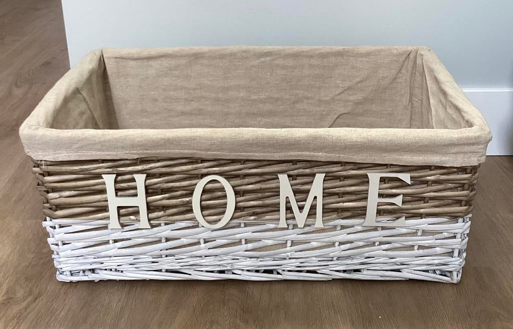 Rieten mand Home, Ophalen of Verzenden, Zo goed als nieuw, Rechthoekig, Riet