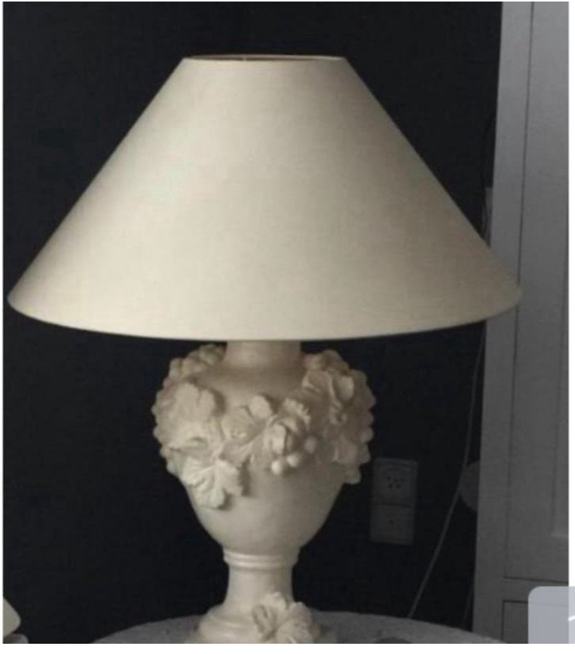 Brocante Schemerlamp met kap, Ophalen