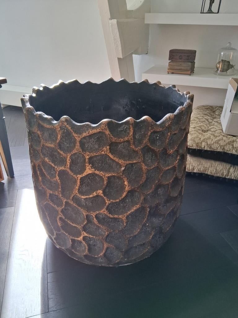 Planten bloemenpot, Tuin en Terras, Bloempotten, Gebruikt, 40 cm of meer, Ophalen of Verzenden, Aardewerk
