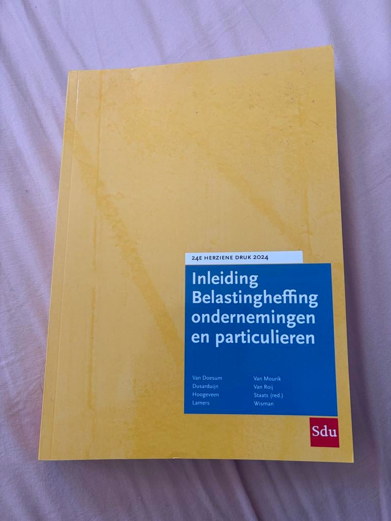 Inleiding Belastingheffing Ondernemingen en Particulieren, Boeken, Studieboeken en Cursussen, Verzenden, Gamma, Zo goed als nieuw