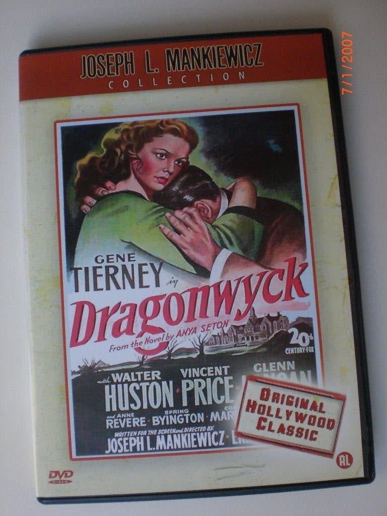 dvd Dragonwyck Gene Tierney Vincent Price Walter Huston, Bonusmateriaal, Engels, Alle leeftijden, Nederlands