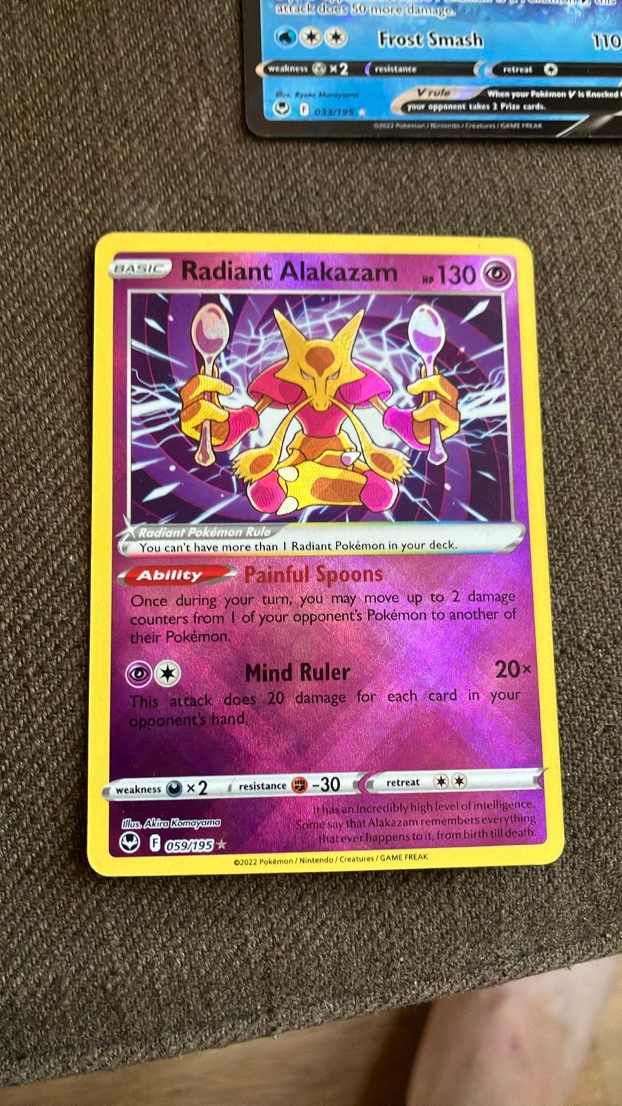 Pokémon Radiant Alakazam (059/195) - Astral Radiance, Ophalen of Verzenden, Zo goed als nieuw, Losse kaart, Foil