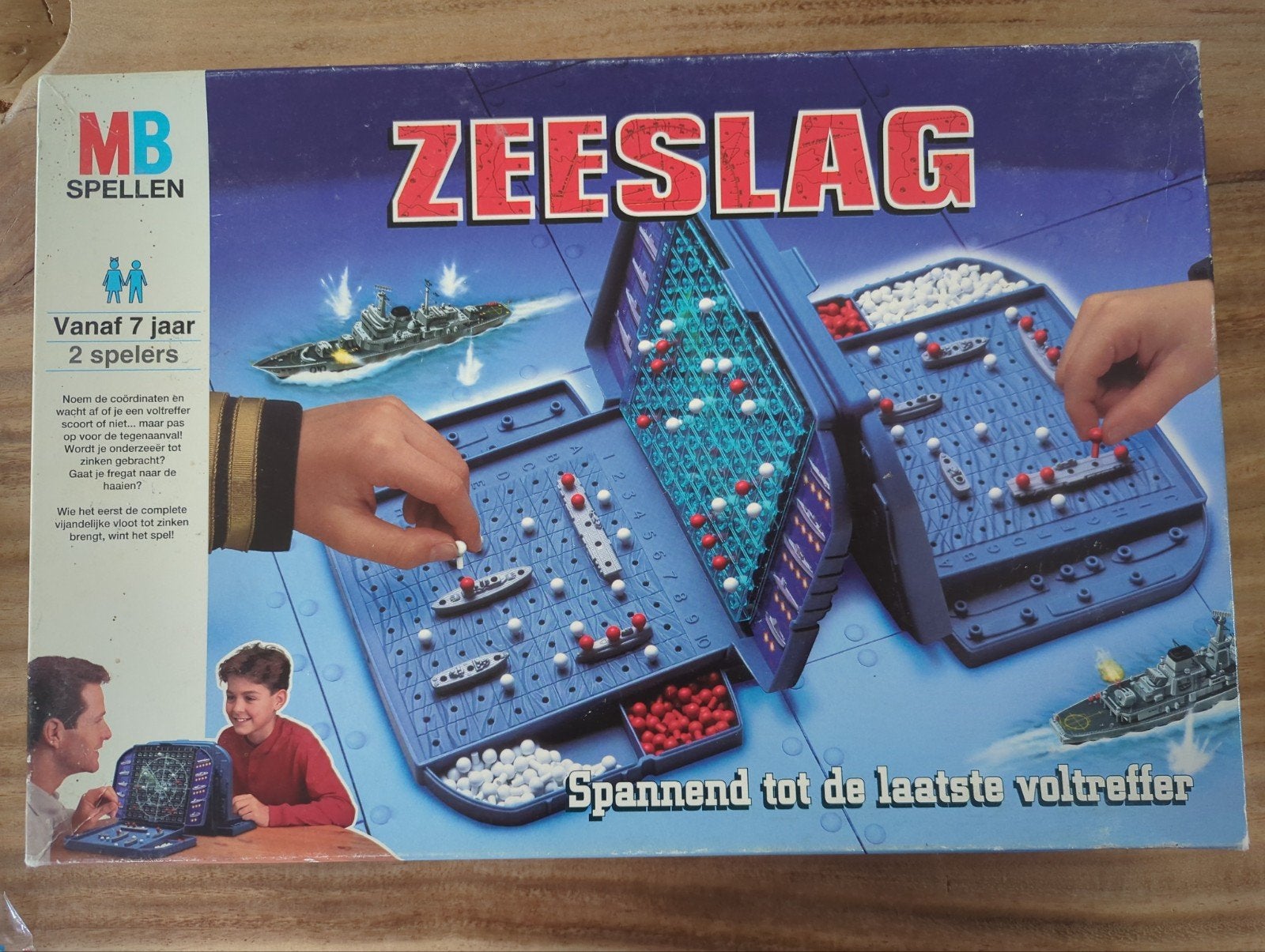 Zeeslag MB Spellen - Klassiek bordspel voor 2 spelers, Hobby en Vrije tijd, Een of twee spelers, Ophalen of Verzenden, Gebruikt
