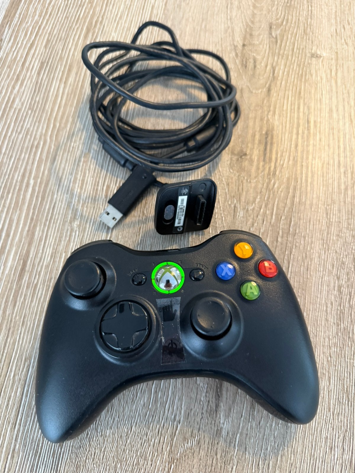 Xbox360 controller met oplaadkabel, Ophalen of Verzenden, Zo goed als nieuw, Controller, Xbox Original