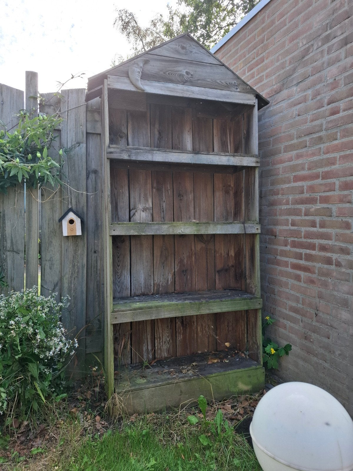 Houten buitenkast met planken, Ophalen, Gebruikt, Hout, Overige typen