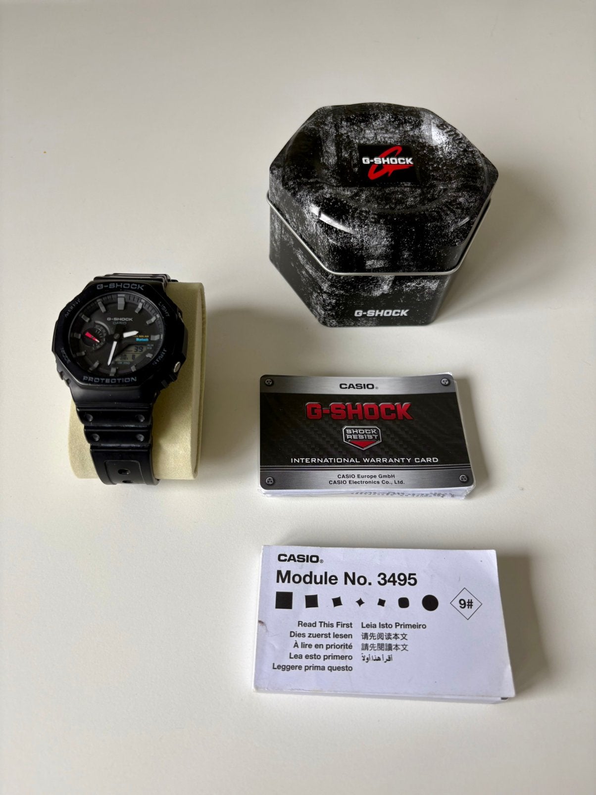 Casio G-Shock GA-B2100-1A1 ER 'CasiOak, Sieraden, Tassen en Uiterlijk, Horloges | Heren, Casio, Kunststof, Polshorloge, Kunststof