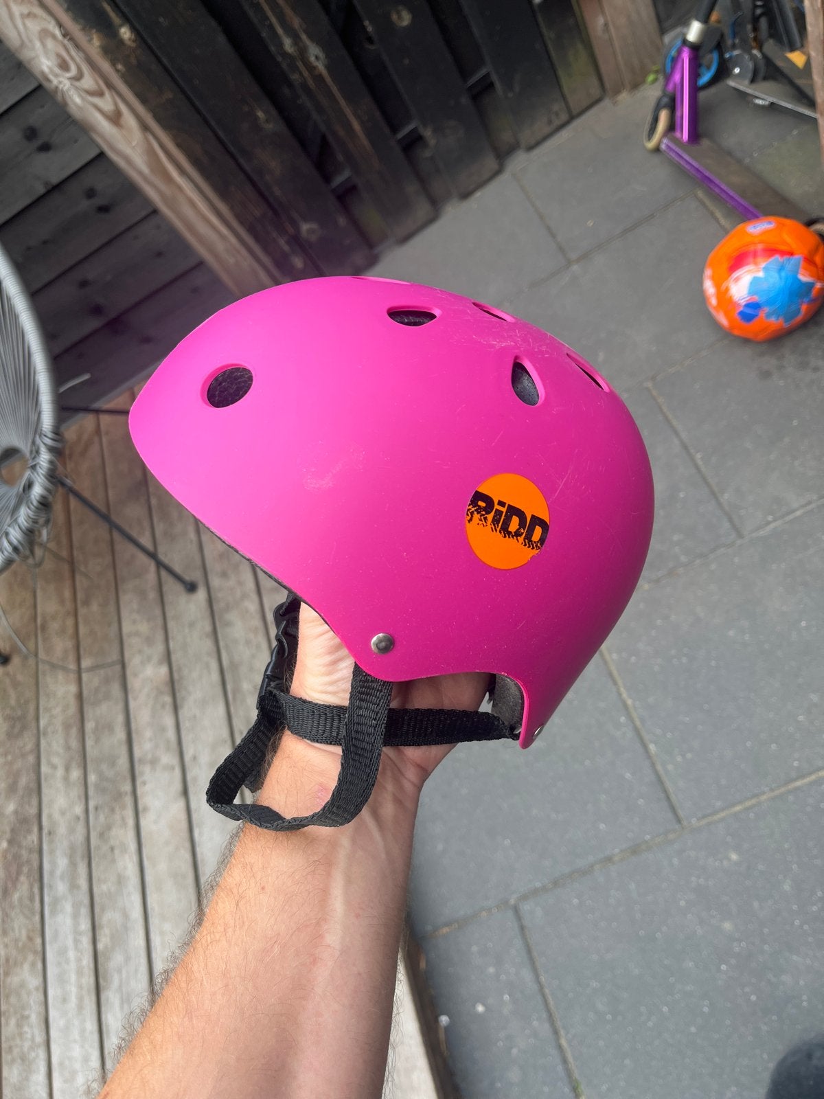 Ridd Skate/Fiets Helm voor Kinderen - Roze, Fietsen en Brommers, Ophalen of Verzenden, Gebruikt, Overige maten, Jongen of Meisje