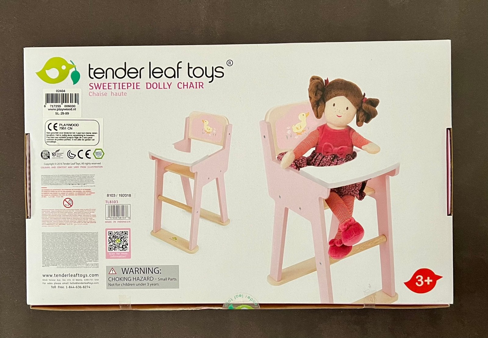 Nieuw! Kinderstoel pop Tender Leaf Toys te koop, Ophalen of Verzenden, Nieuw, Overige typen
