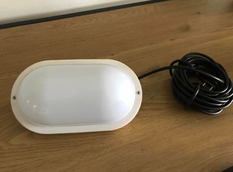 Gebruikte voortent lamp met lange stroomkabel, Ophalen, Gebruikt