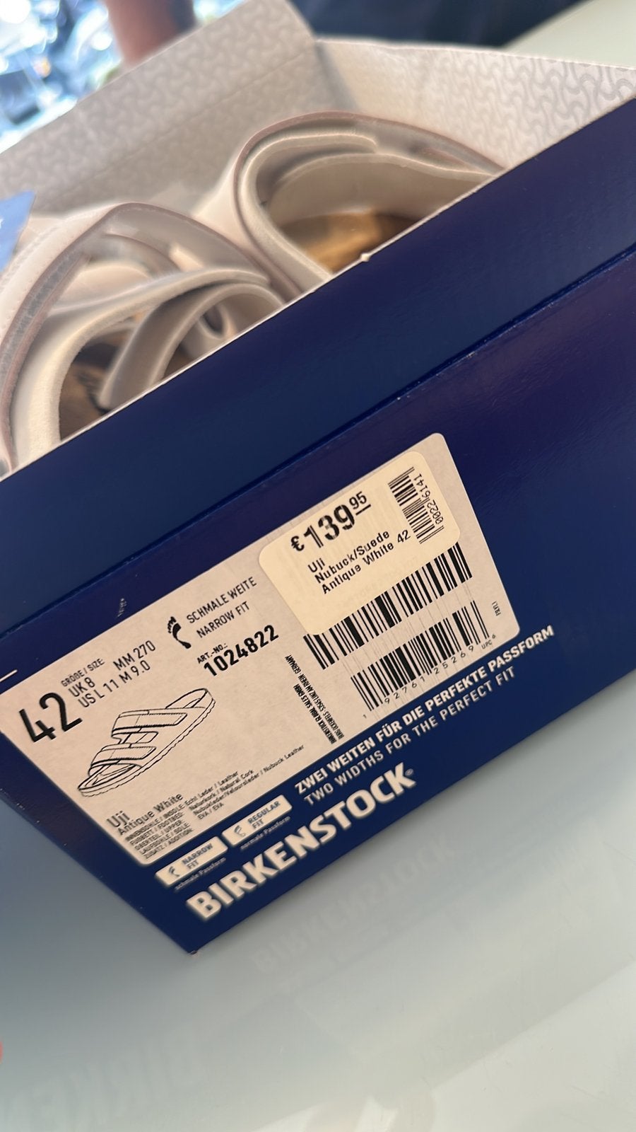 Birckenstock maat 42 Nieuw!!!!! Past niet vandaar weg, Kleding | Heren, Schoenen, Ophalen, Nieuw