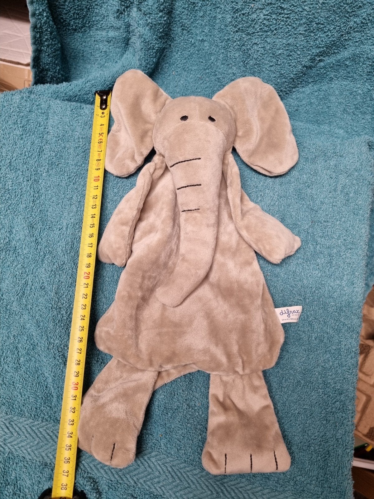 Difrax olifant knuffel doekje nr 9, Ophalen of Verzenden, Zo goed als nieuw, Olifant