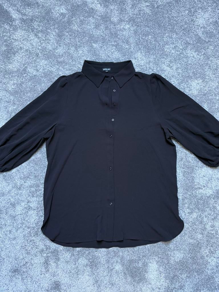 Exxcellent blouse Zwart, Kleding | Dames, Grote Maten, Ophalen of Verzenden, Zo goed als nieuw, Zwart, Blouse of Tuniek