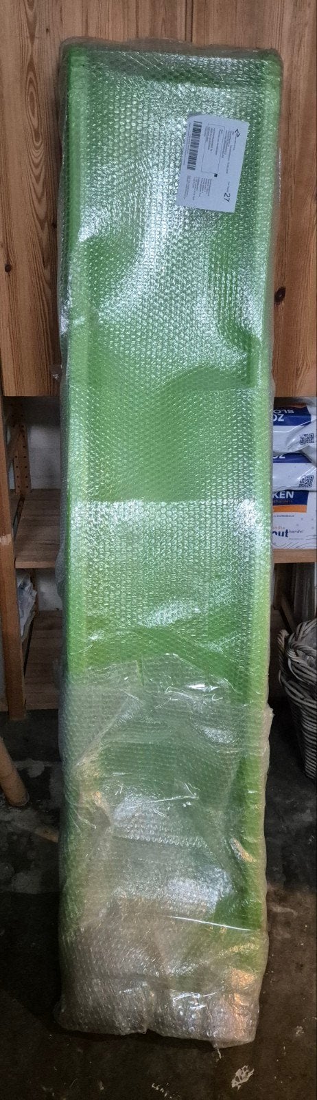 Glijbaan Limoengroen, plateauhoogte 90 cm, Kinderen en Baby's, Speelgoed | Buiten | Speeltoestellen, Ophalen, Nieuw, Glijbaan