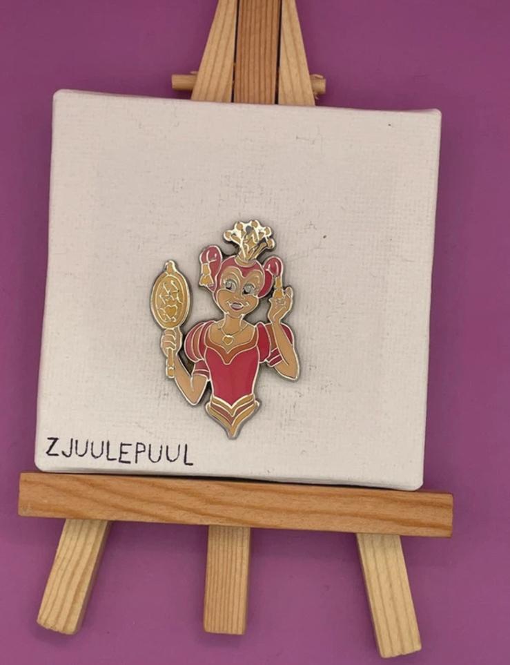 Efteling pin pardijn met spiegel, Verzamelen, Efteling, Zo goed als nieuw, Button of Speldje, Verzenden