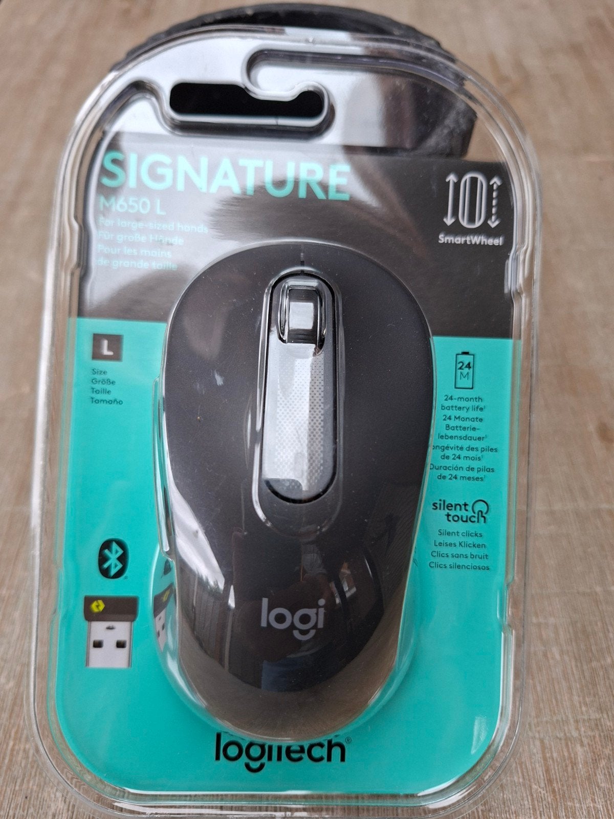 Logitech Signature M650 L Draadloze Muis - Nieuw, Computers en Software, Rechtshandig, Muis, Ergonomisch, Logitech