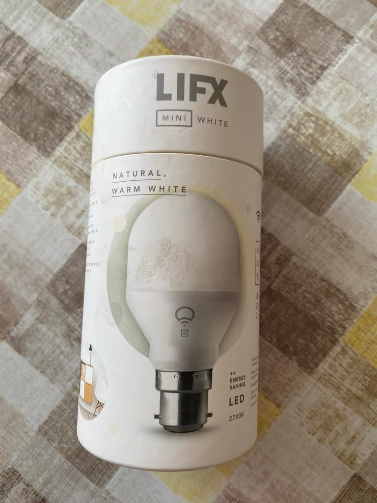 LIFX Mini White Smart LED Lamp B22 - Warm Wit, Led-lamp, LIFX, Www.lifx.com, Nieuw