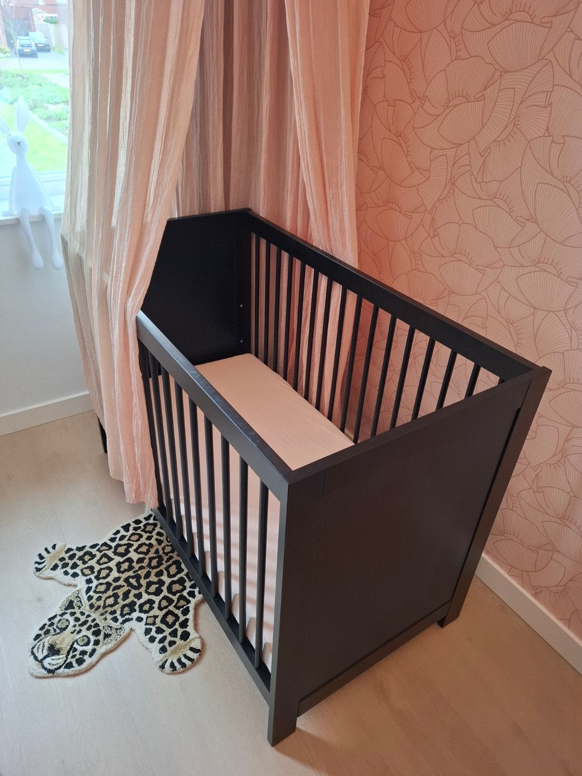 Europe Baby Vittoria III Babybed - zwart - 60 x 120 cm, Ophalen, Gebruikt, Ledikant