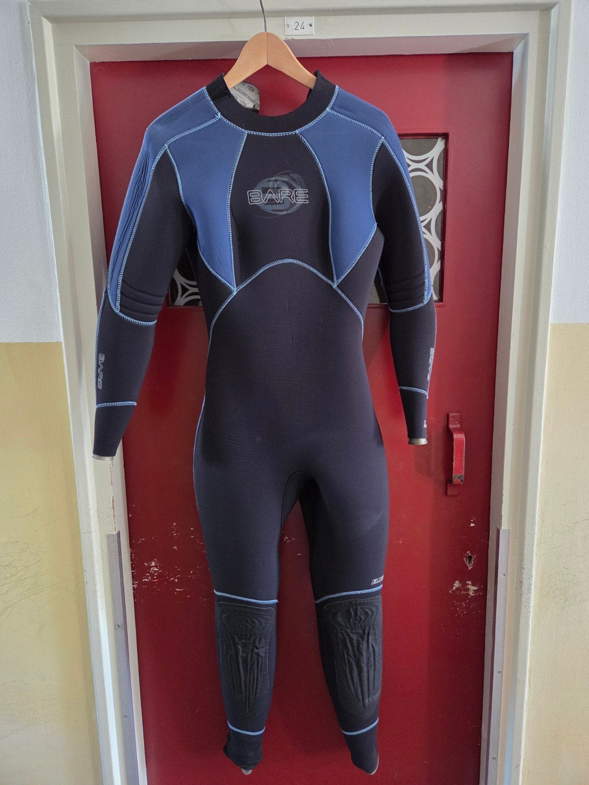 Bare Elastek 7mm duikpak set, maat 14, Watersport en Boten, Duiken, Ophalen of Verzenden, Gebruikt, Duikpak