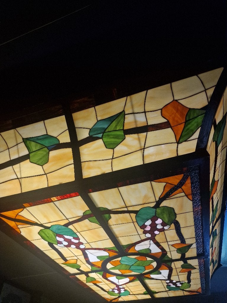 Glas in lood lamp, Ophalen