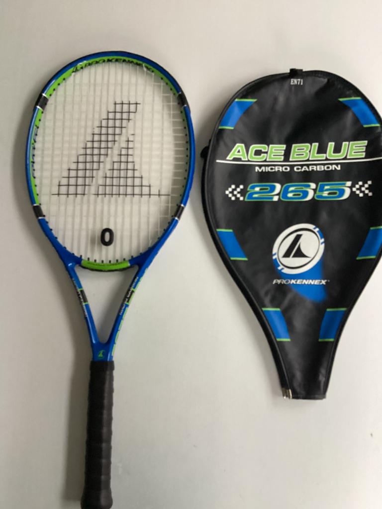 Mooi Pro Kennex Ace Blue 265 tennisracket met beschermhoes., Sport en Fitness, Zo goed als nieuw, Racket, Ophalen, L2