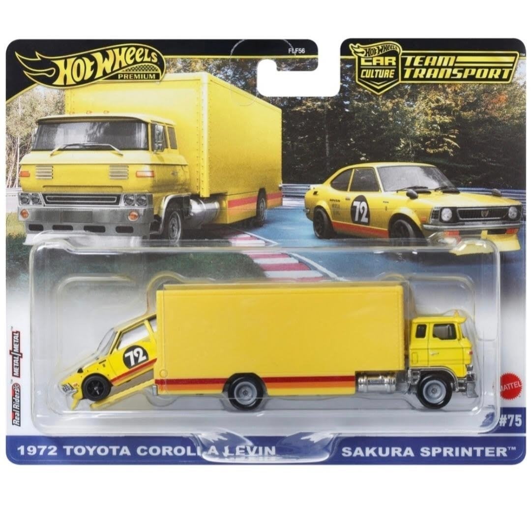 Hot Wheels Premium Team Transport 1972 Toyota Corolla Levin, Ophalen of Verzenden, Nieuw, Auto