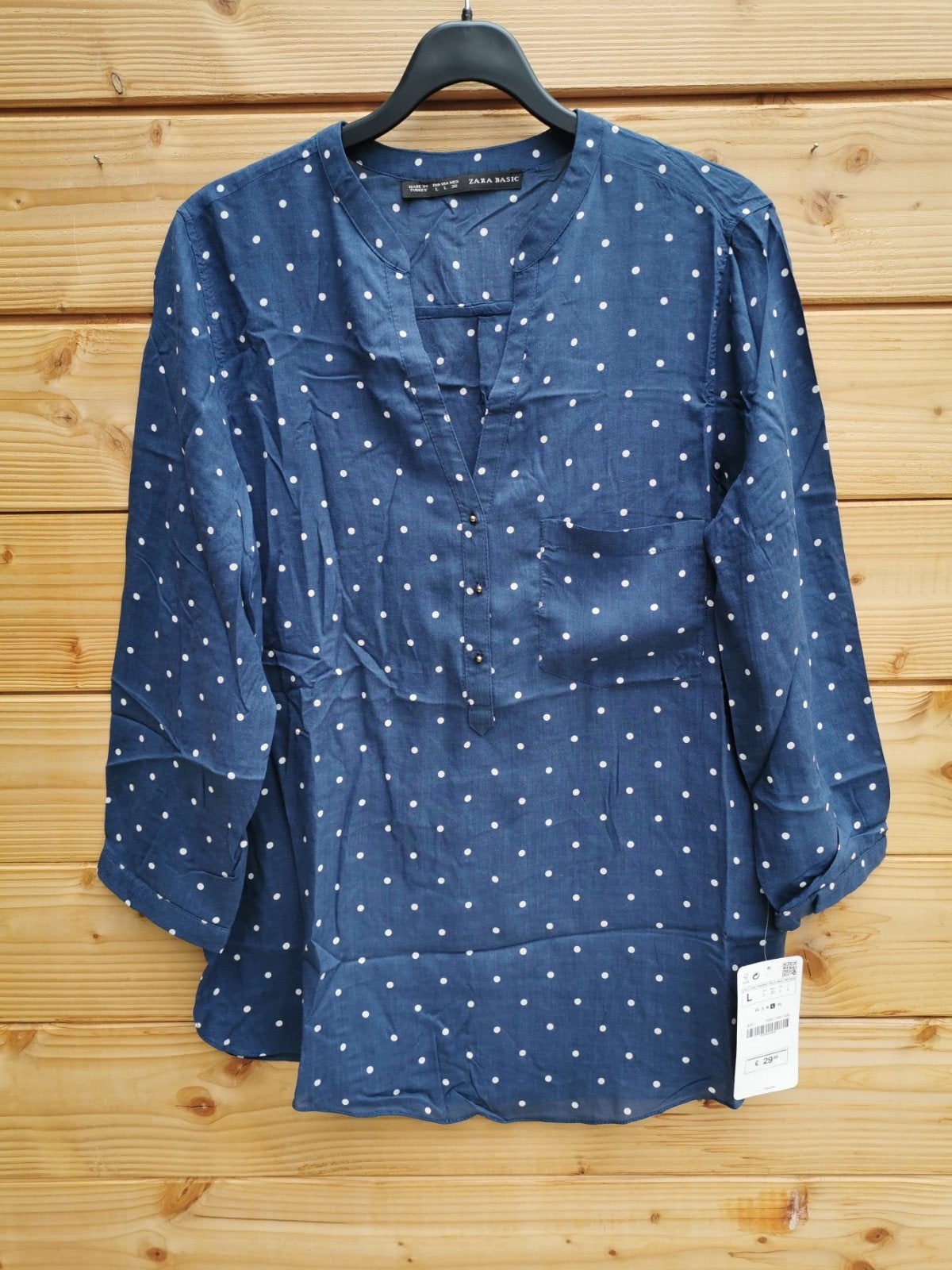ZARA blouse met stippen mt. M, Maat 38/40 (M), Zara, Nieuw, Verzenden