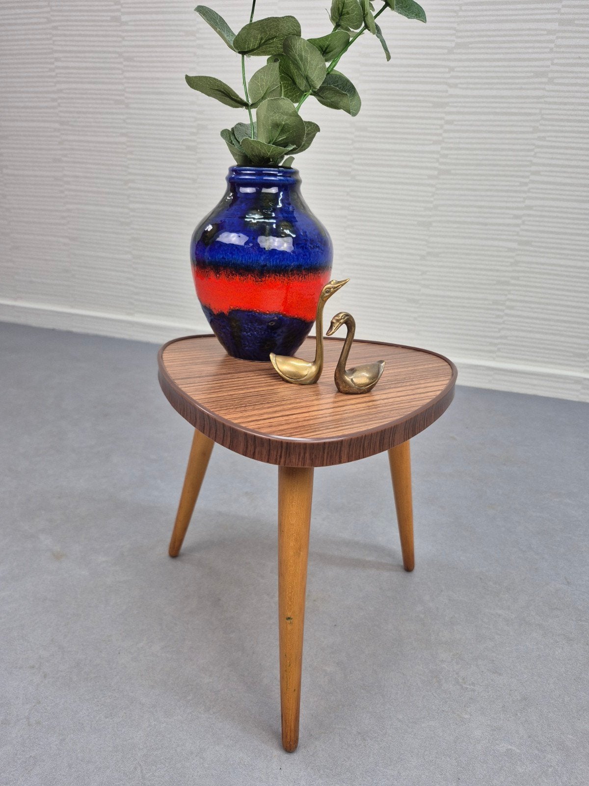 Vintage plantentafel met formica houtlook blad., Ophalen of Verzenden, ., ., .