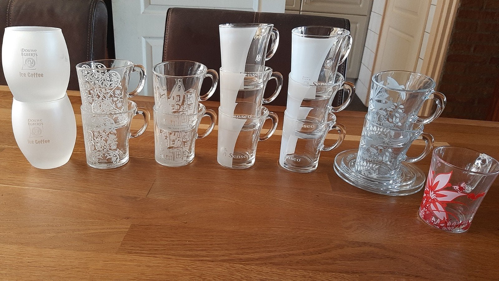 senseo douwe egberts koffie glazen, Ophalen, Glas, Overige stijlen, Glas of Glazen