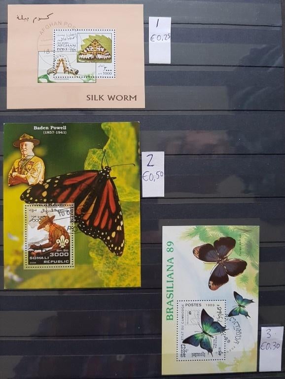 Leuke verzameling Vlinders + catalogus, Postzegels en Munten, Postzegels | Volle albums en Verzamelingen, Ophalen of Verzenden