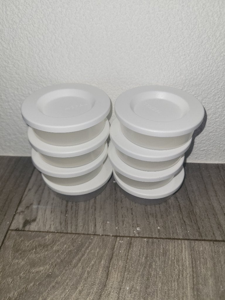 Set van 8 sausbakjes met deksel, Kunststof, Overige typen, Ophalen of Verzenden, Zo goed als nieuw