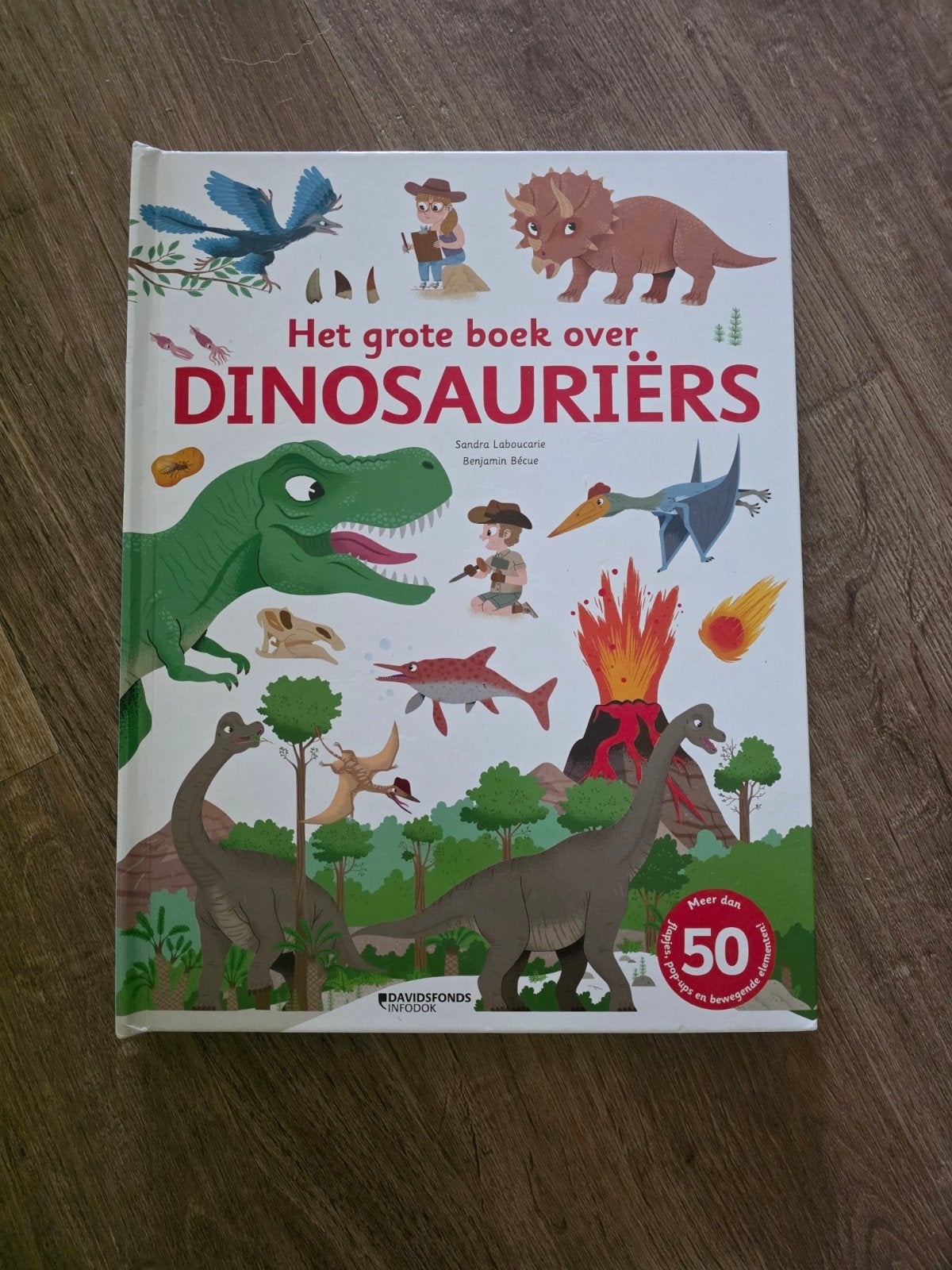 Dinosaurus Pop-up Boek met Weetjes - Zo goed als nieuw, Boeken, Kinderboeken | Jeugd | onder 10 jaar, Ophalen of Verzenden, Zo goed als nieuw