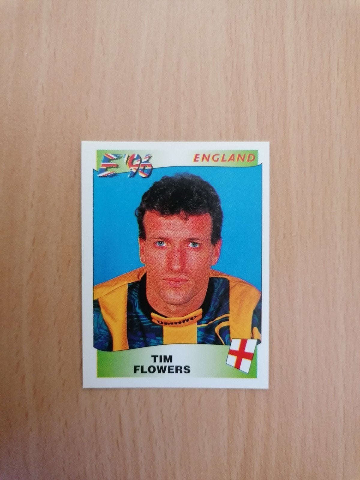 Panini Euro 96 #54 Tim Flowers., Ophalen of Verzenden, Zo goed als nieuw, Plaatje
