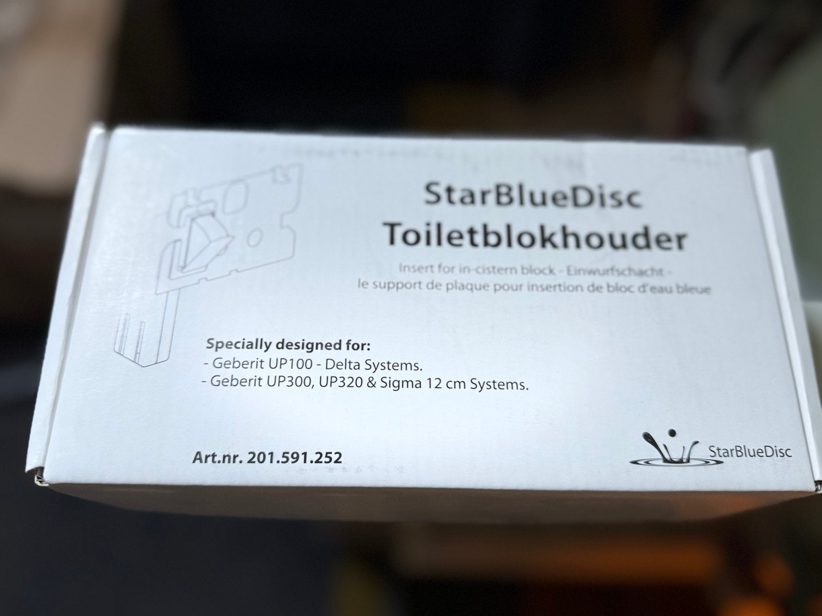 StarBlueDisc Toiletblokhouder voor Geberit Sigma 12 cm+UP100, Ophalen of Verzenden, Nieuw, Overige typen