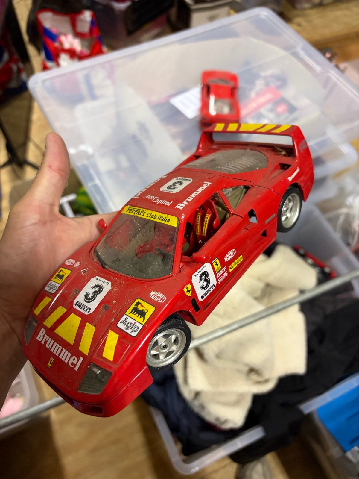 Ferrari modelauto's - F40 en 250 GTO, Ophalen of Verzenden, Gebruikt, Auto, Overige merken