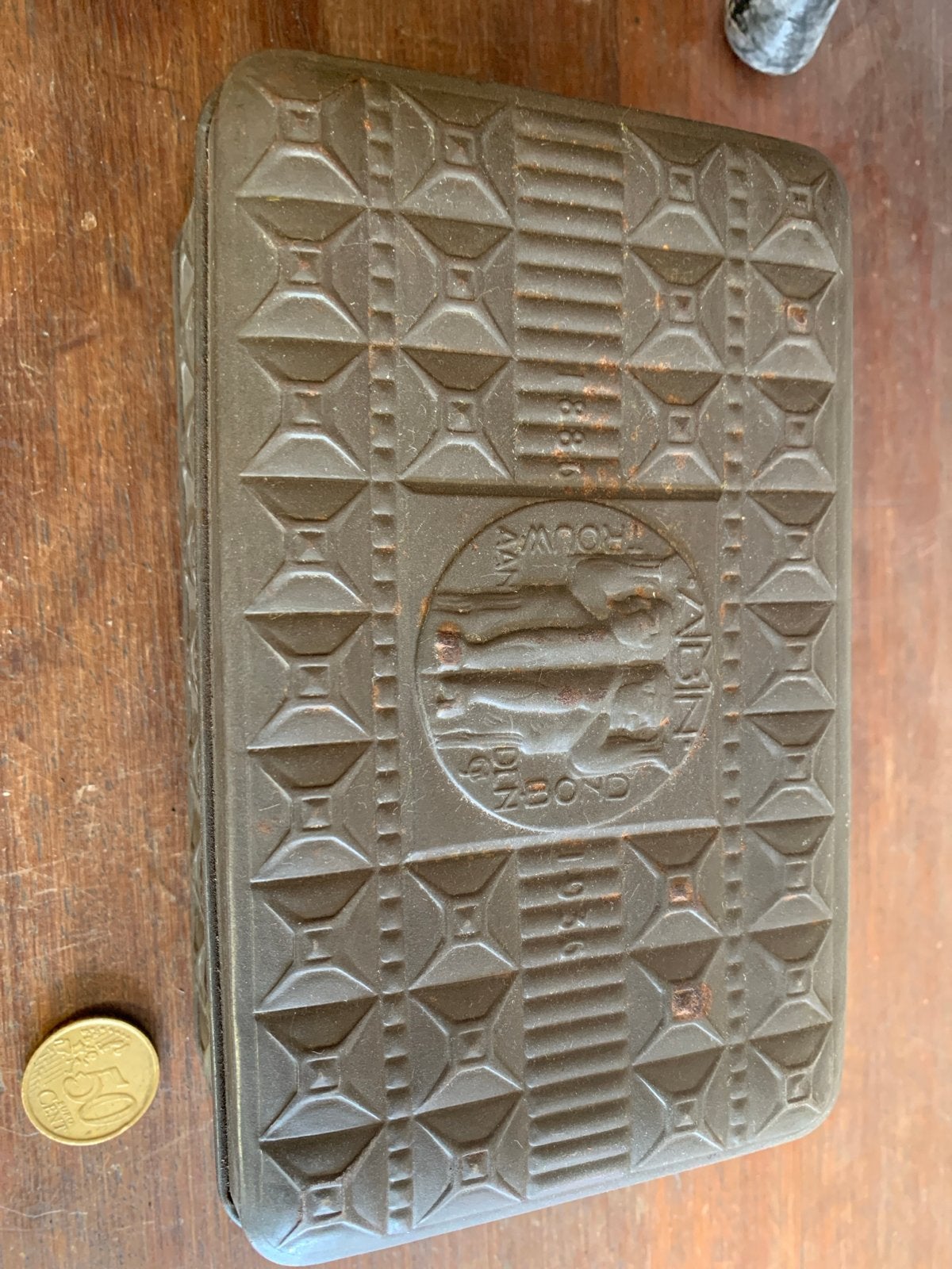 Vintage AMBN blik 1938 - Uniek Verzamelobject, Ophalen of Verzenden