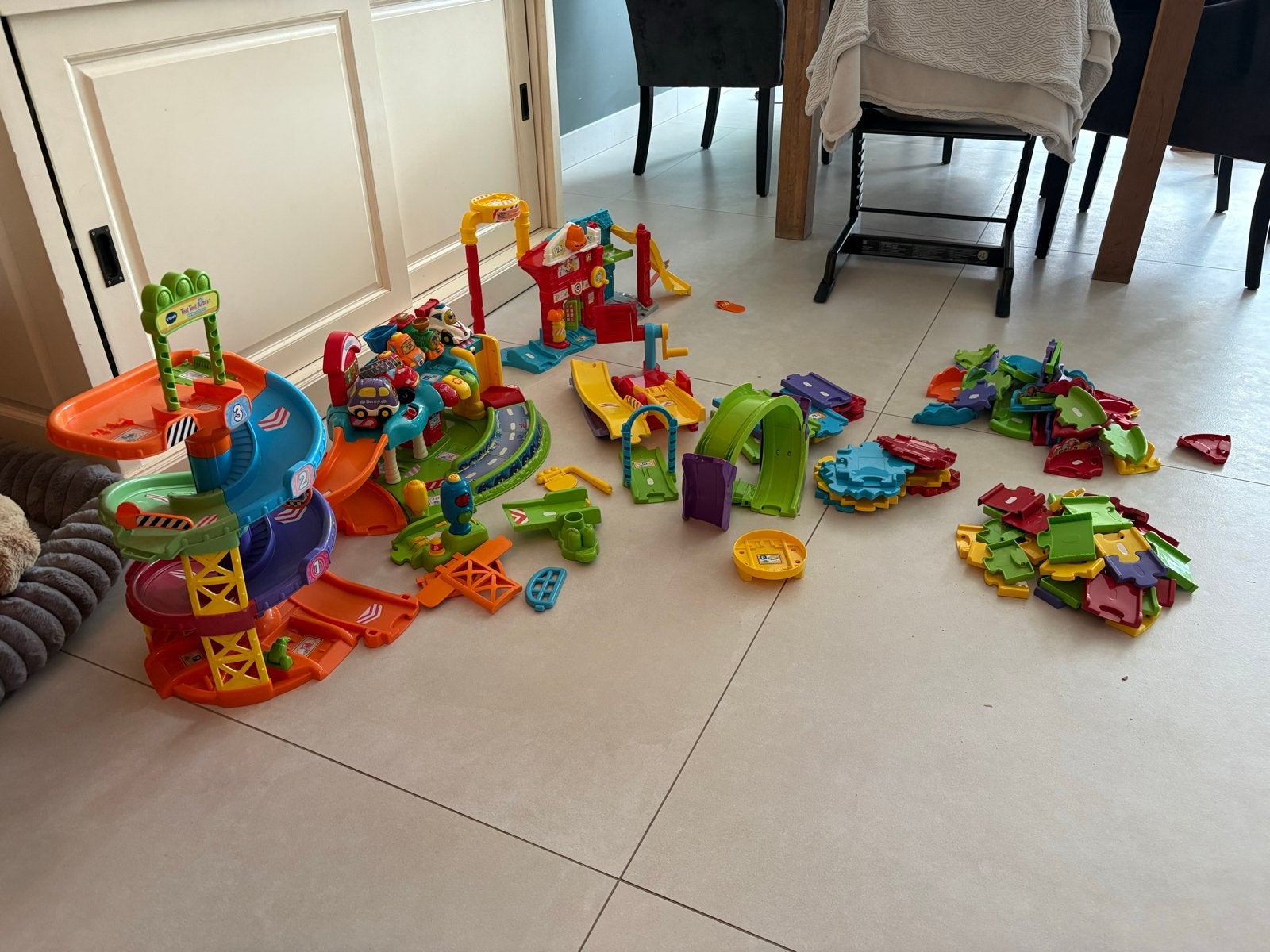 Grote VTech Toet Toet Auto's en Zoef Zoef Dieren set, Ophalen, Gebruikt, Bouwen, Met geluid