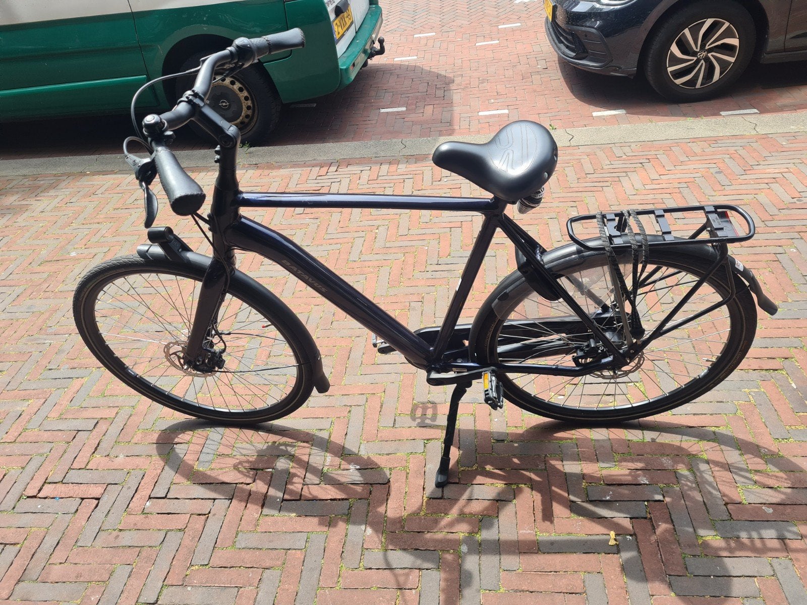 Batavus Finez herenfiets Donkerblauw Framemaat 61 + factuur, Fietsen en Brommers, Fietsen | Heren | Herenfietsen, Ophalen of Verzenden