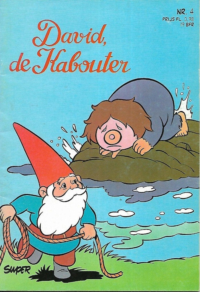 David de Kabouter - Nummer 4 (Super 0,98), Boeken, Eén stripboek, Ophalen of Verzenden, Gelezen