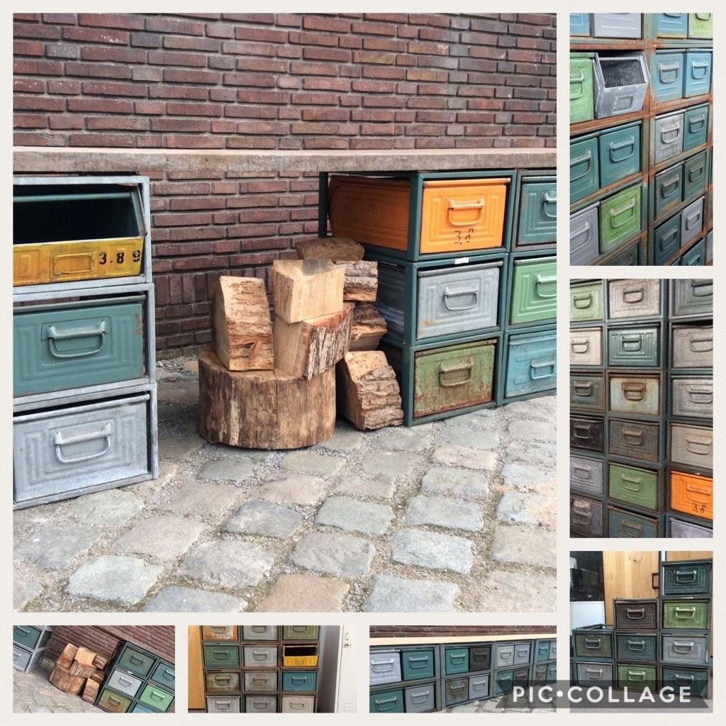 Modulaire LadeKast Werkbank Stelling Dressoir KASTEN SALE !!, Nieuw, Ophalen of Verzenden, Minder dan 100 cm, Metaal